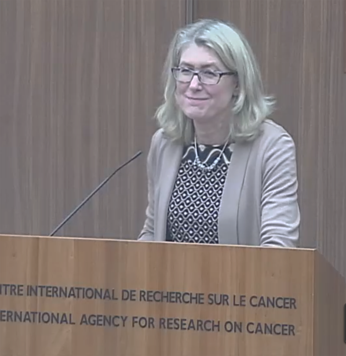 Ms Karin R. Holm. 4th IARC Cancer and Society Lecture